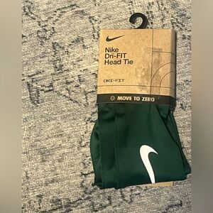 NWT Nike DriFit Head Tie Green and White